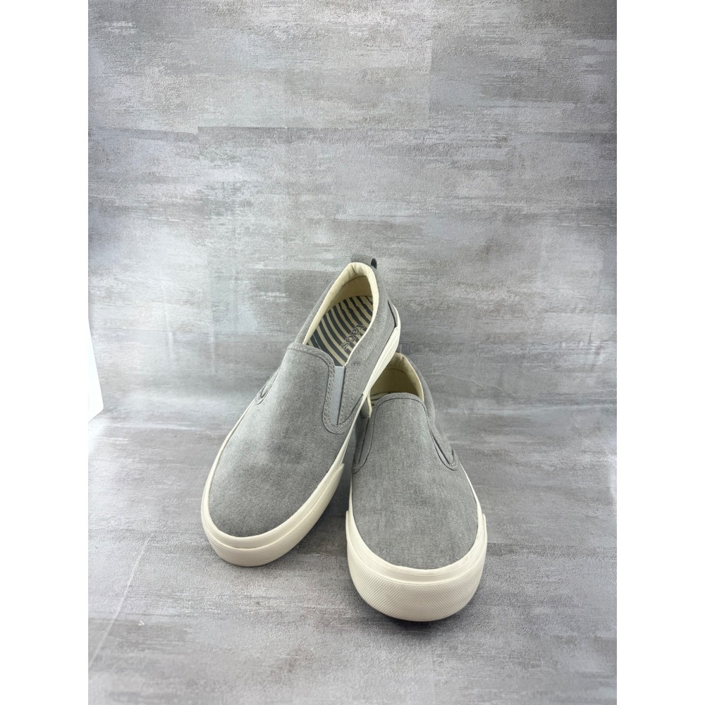 Taos Rubber Soul Gray Canvas Slip On Sneakers RBS-13650 Women Sz 7
